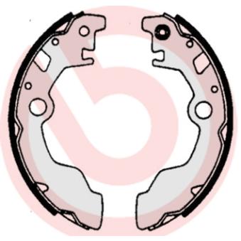 Jeu de mâchoires de frein BREMBO OEM 26290KA080