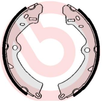 Jeu de mâchoires de frein BREMBO S 79 508 pour HONDA CR-V 2.2 - 110cv