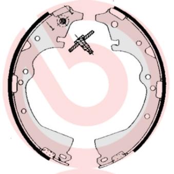 Jeu de mâchoires de frein BREMBO OEM 4762030100