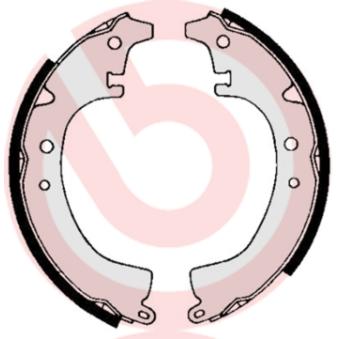 Jeu de mâchoires de frein BREMBO OEM 0449520030