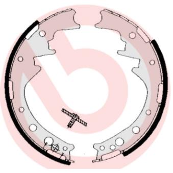 Jeu de mâchoires de frein BREMBO OEM J0449535122