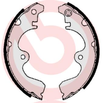 Jeu de mâchoires de frein BREMBO [S 83 532]