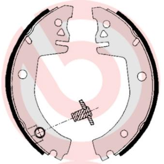 Jeu de mâchoires de frein BREMBO [S 85 512]