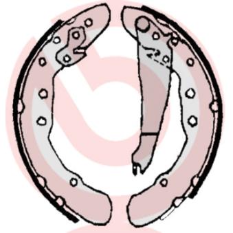 Jeu de mâchoires de frein BREMBO [S 85 514]