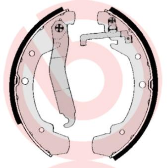 Jeu de mâchoires de frein BREMBO OEM 281698528