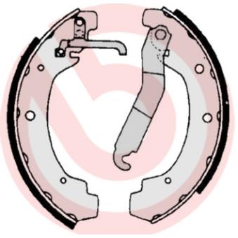 Jeu de mâchoires de frein BREMBO [S 85 534]