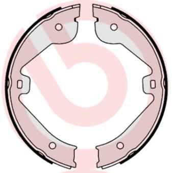 Jeu de mâchoires de frein, frein de stationnement BREMBO S 85 536 pour BMW Série 5 4.2 TDI - 340cv