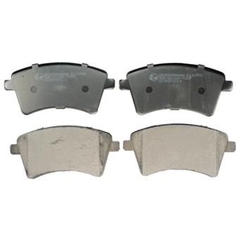 Jeu de 4 plaquettes de frein avant DENCKERMANN OEM 4154210610