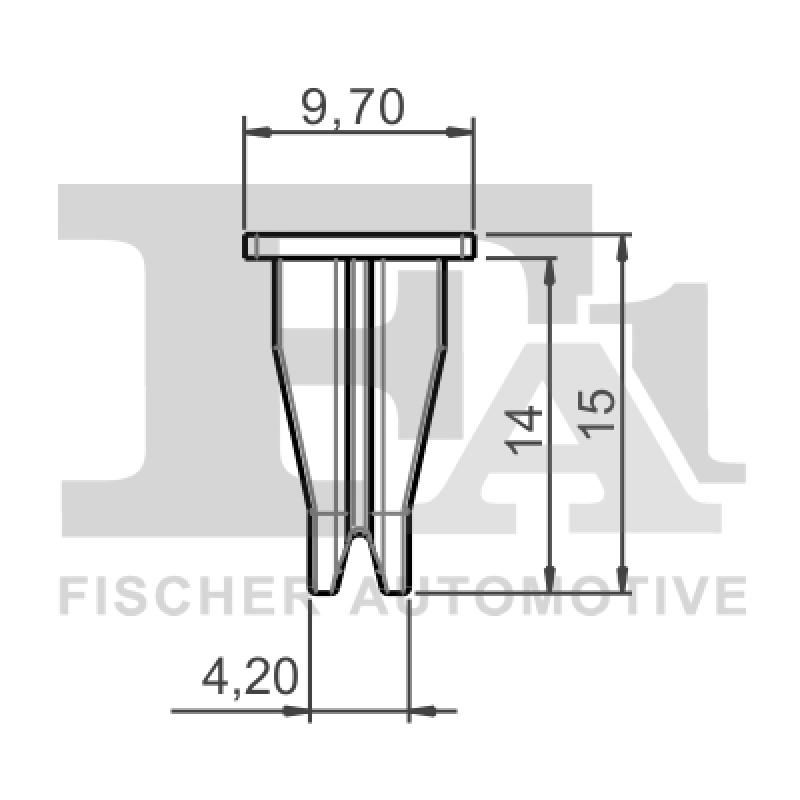 Clip, enjoliveur FA1 10-60002.25 - Visuel 1