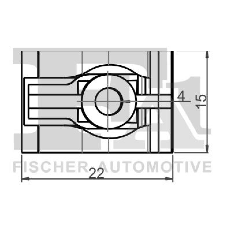 Clip, enjoliveur FA1 10-60021.10 - Visuel 1