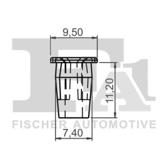 Clip, enjoliveur FA1 [10-60022.5]