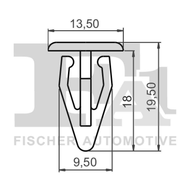 Clip, enjoliveur FA1 11-10010.10 - Visuel 1