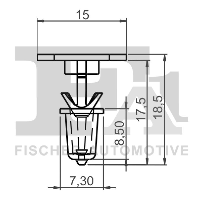 Clip, enjoliveur FA1 11-10012.10 - Visuel 1