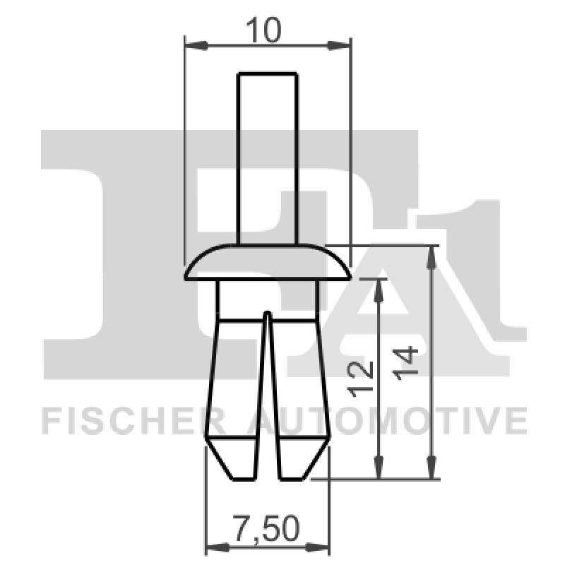 Clip, enjoliveur FA1 11-20004.25 - Visuel 1