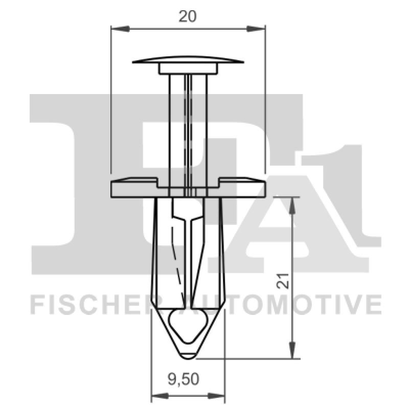 Clip, enjoliveur FA1 11-20020.5 - Visuel 1