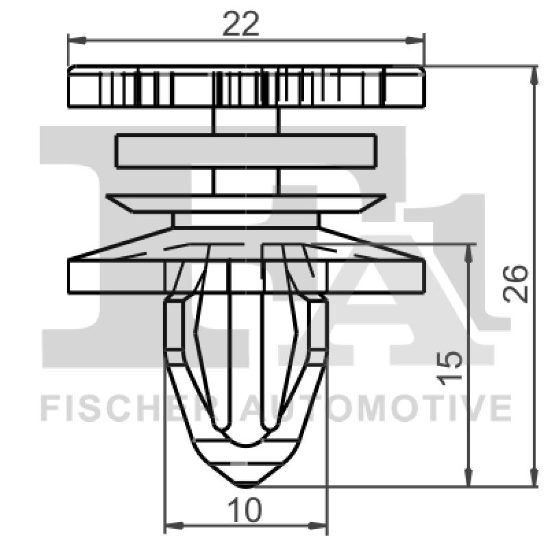 Clip, enjoliveur FA1 11-40025.10 - Visuel 1