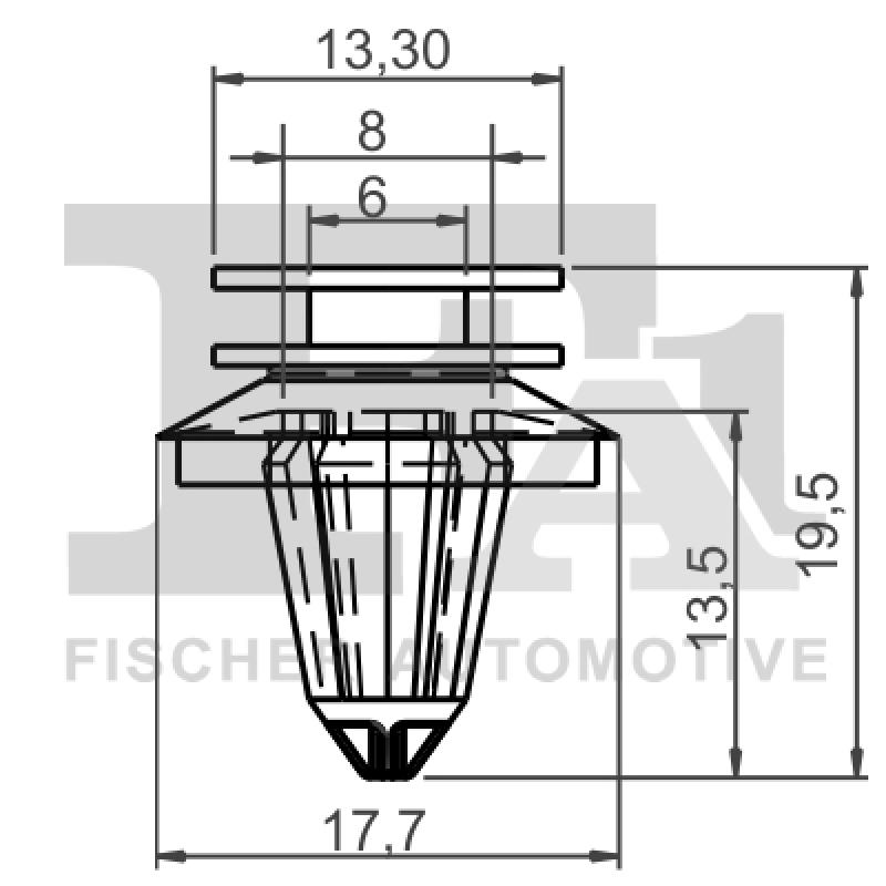 Clip, enjoliveur FA1 11-40038.10 - Visuel 1
