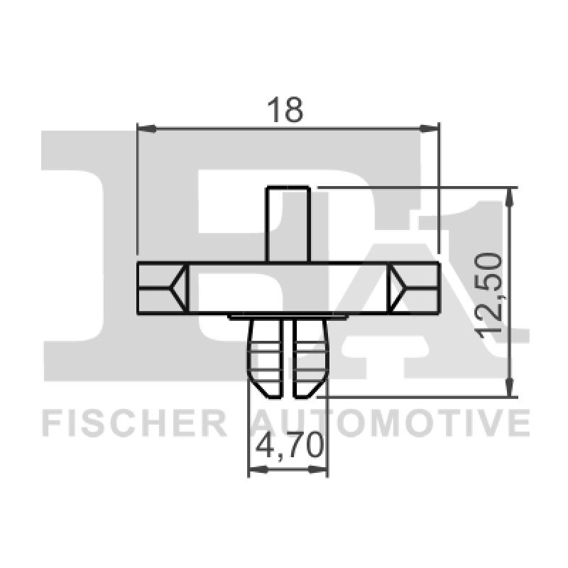 Clip, enjoliveur FA1 11-40046.10 - Visuel 1
