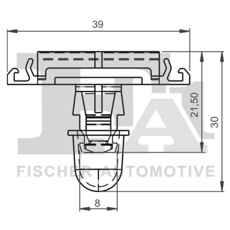 Clip, enjoliveur FA1 11-40062.10 - Visuel 1