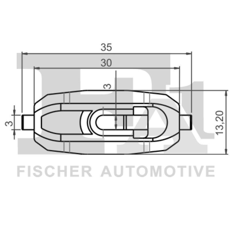 Clip, enjoliveur FA1 11-40067.5 - Visuel 1