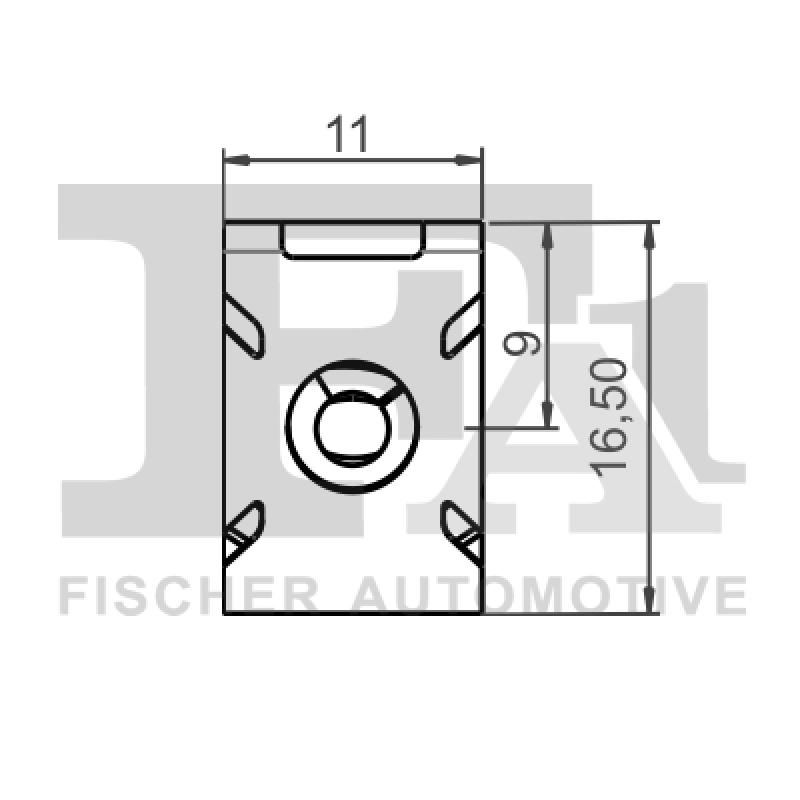 Clip, enjoliveur FA1 11-40119.10 - Visuel 1