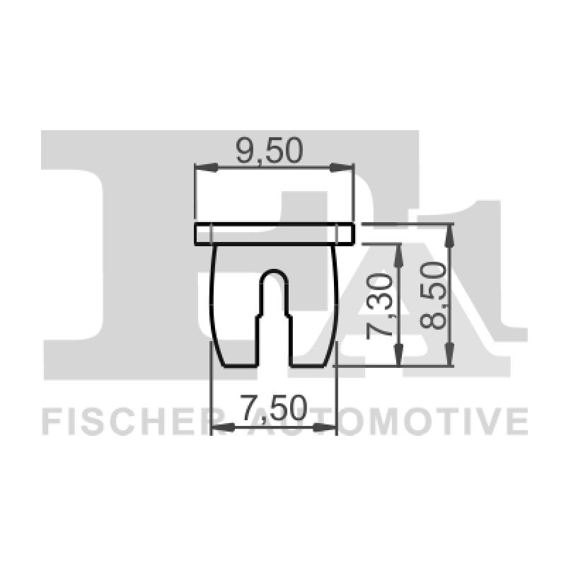 Clip, enjoliveur FA1 11-60001.10 - Visuel 1