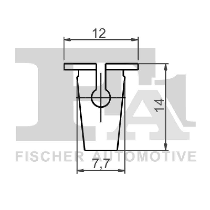 Clip, enjoliveur FA1 11-60003.10 - Visuel 1