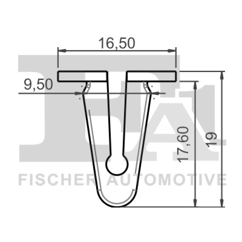 Clip, enjoliveur FA1 11-60033.10 - Visuel 1