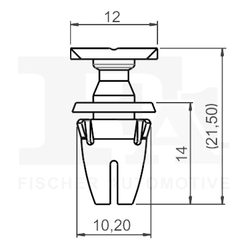 Clip, enjoliveur FA1 14-40068.10 - Visuel 1