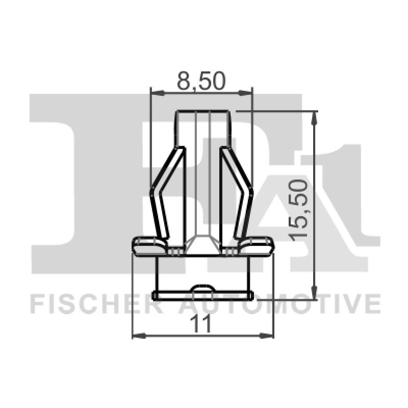Patte métallique FA1 14-40087.10 - Visuel 1