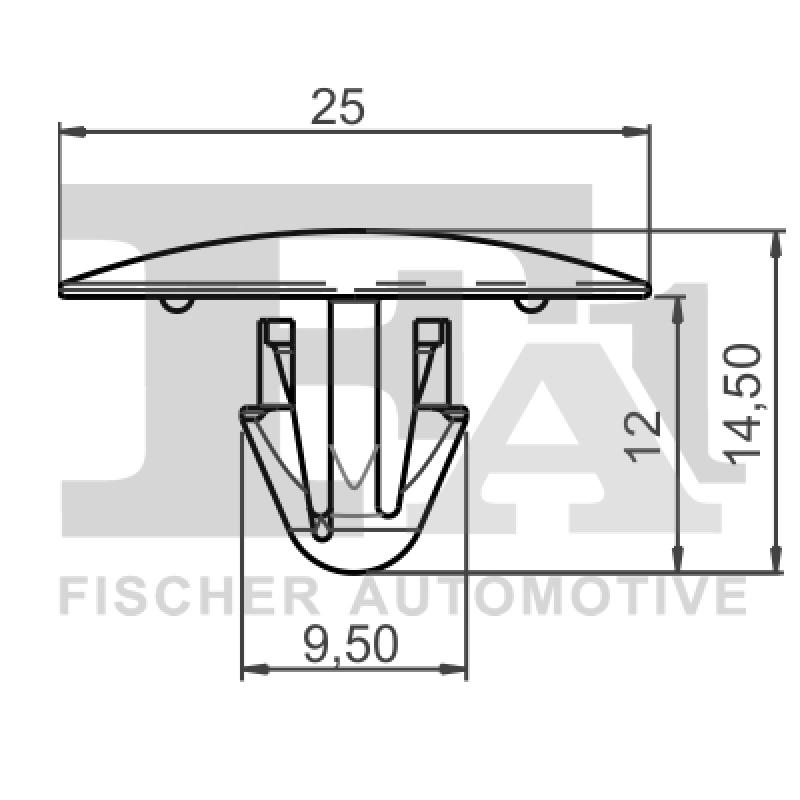 Clip, enjoliveur FA1 21-10025.10 - Visuel 1