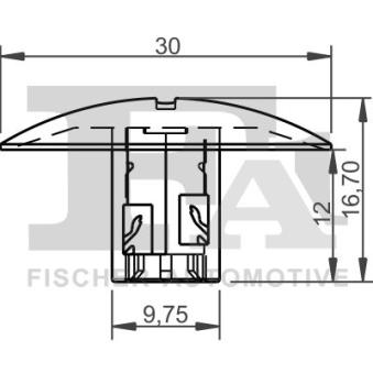 Clip, enjoliveur FA1 [21-10032.10]