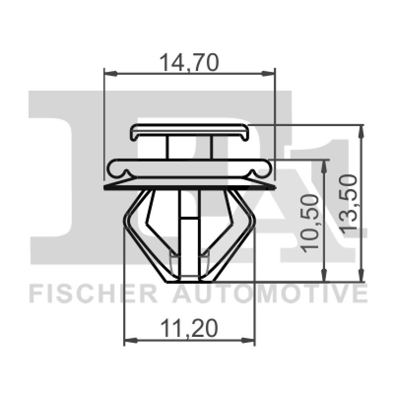 Clip, enjoliveur FA1 21-40023.10 - Visuel 1