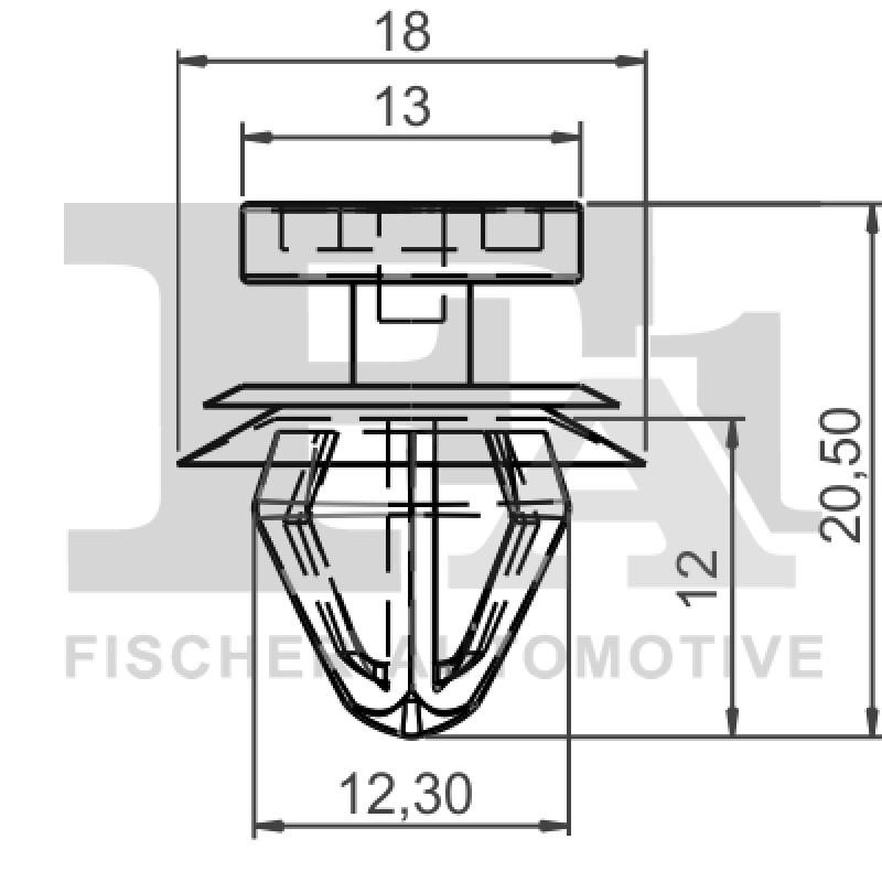 Clip, enjoliveur FA1 21-40057.10 - Visuel 1