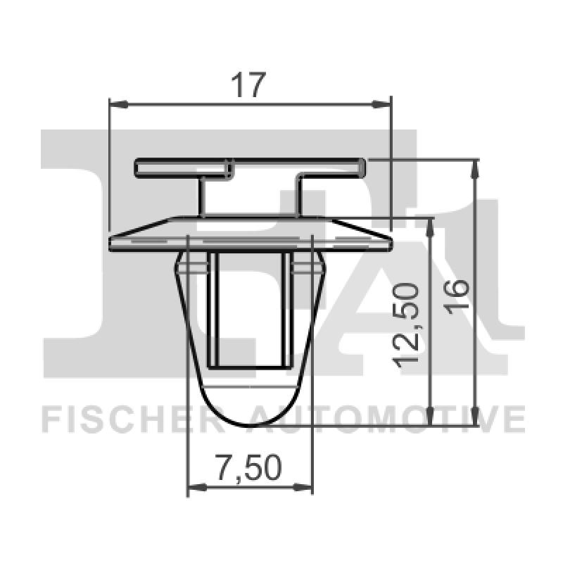 Clip, enjoliveur FA1 21-40060.10 - Visuel 1