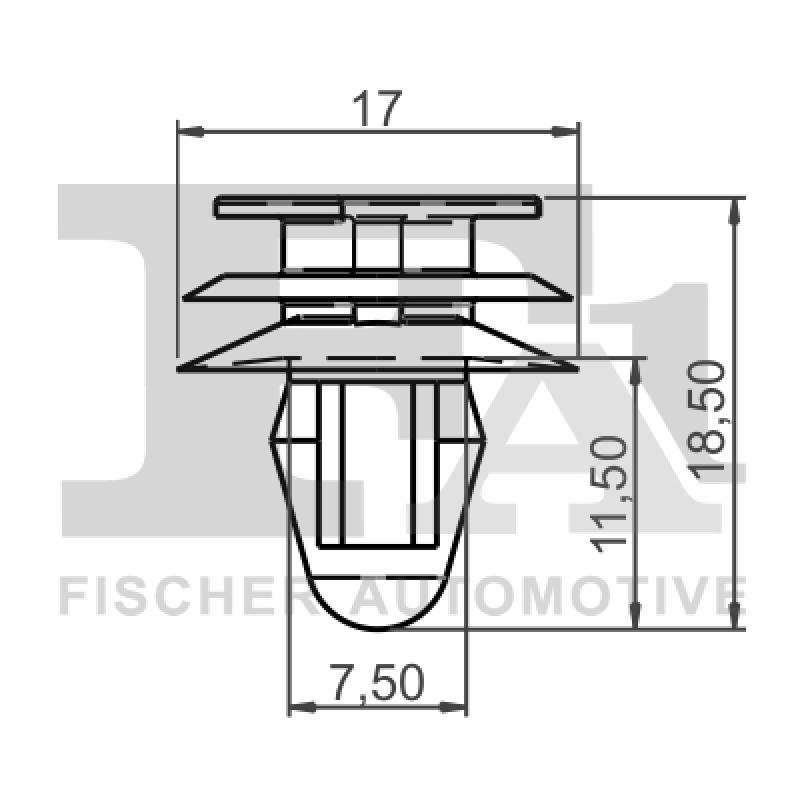 Clip, enjoliveur FA1 21-40062.10 - Visuel 1