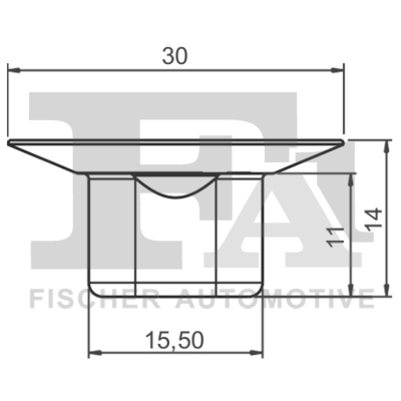 Clip, enjoliveur FA1 22-10011.10 - Visuel 1