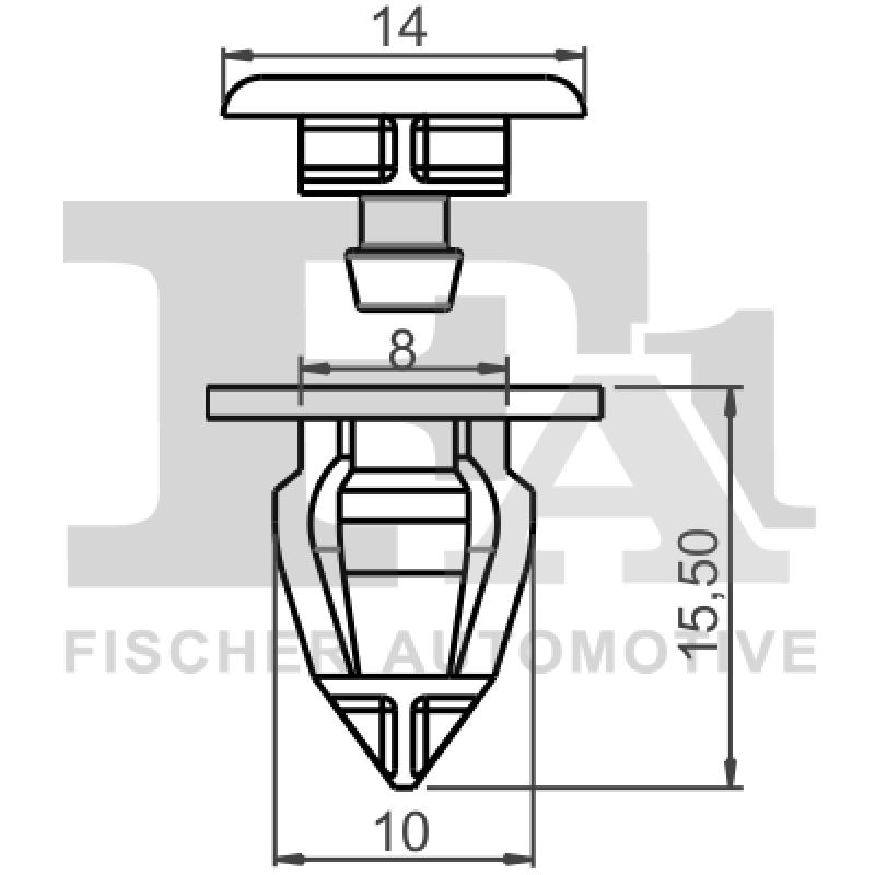 Clip, enjoliveur FA1 22-40010.10 - Visuel 1