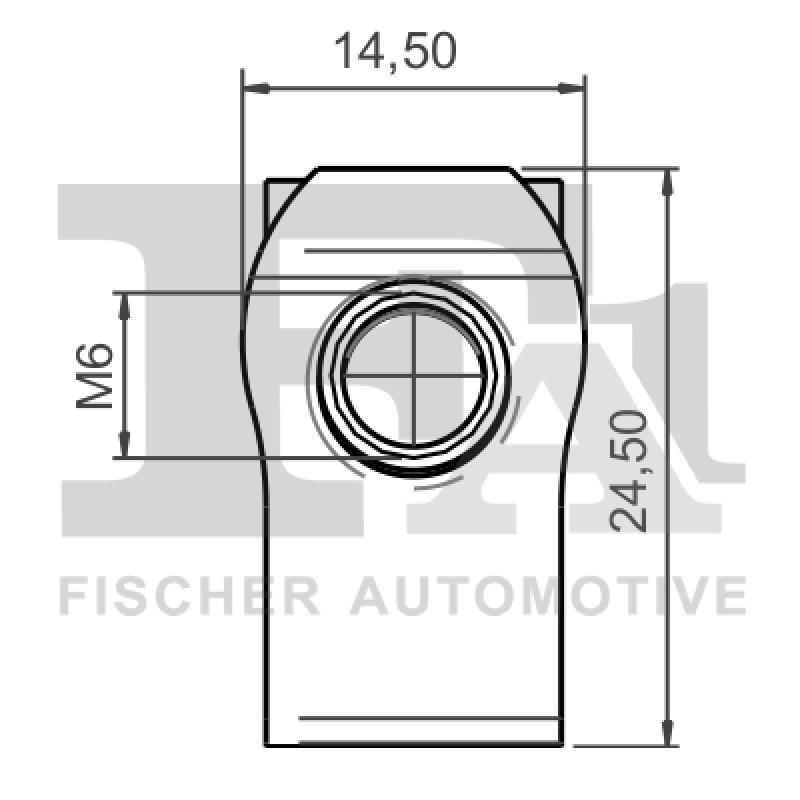 Écrou à tole FA1 25-40002.10 - Visuel 1