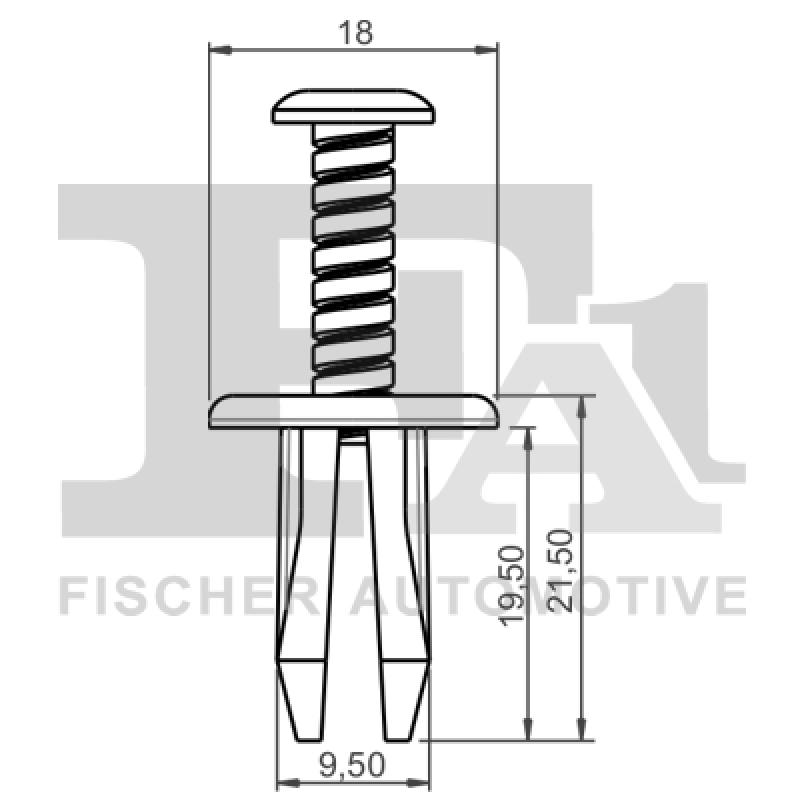 Clip, enjoliveur FA1 33-30001.10 - Visuel 1