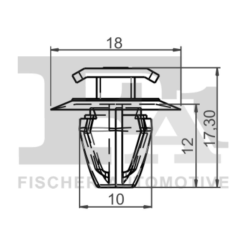 Clip, enjoliveur FA1 33-40010.10 - Visuel 1