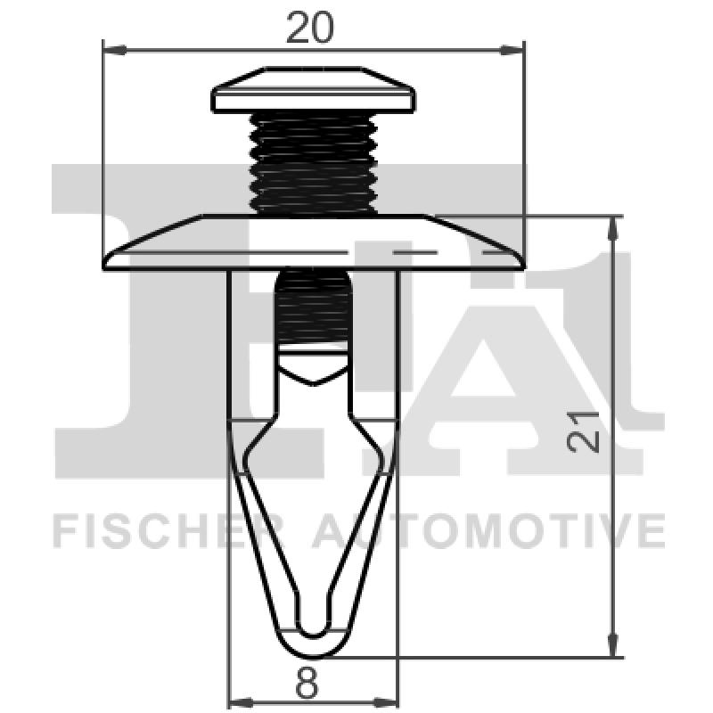 Clip, enjoliveur FA1 75-30001.10 - Visuel 1