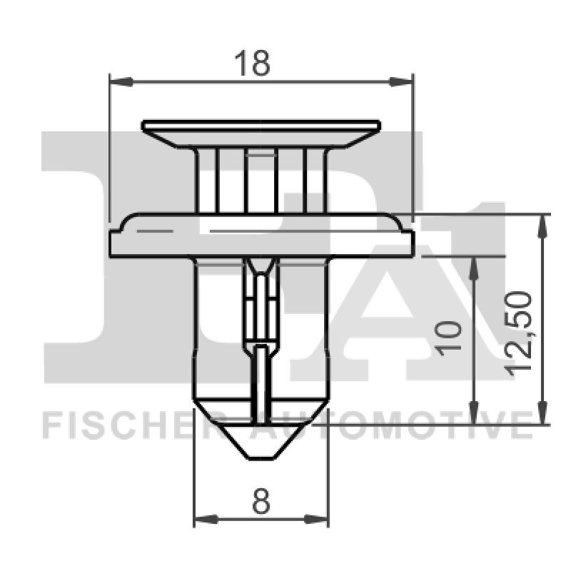 Clip, enjoliveur FA1 75-30006.5 - Visuel 1