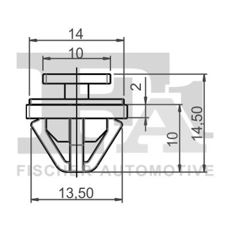 Clip, enjoliveur FA1 89-40010.10 - Visuel 1