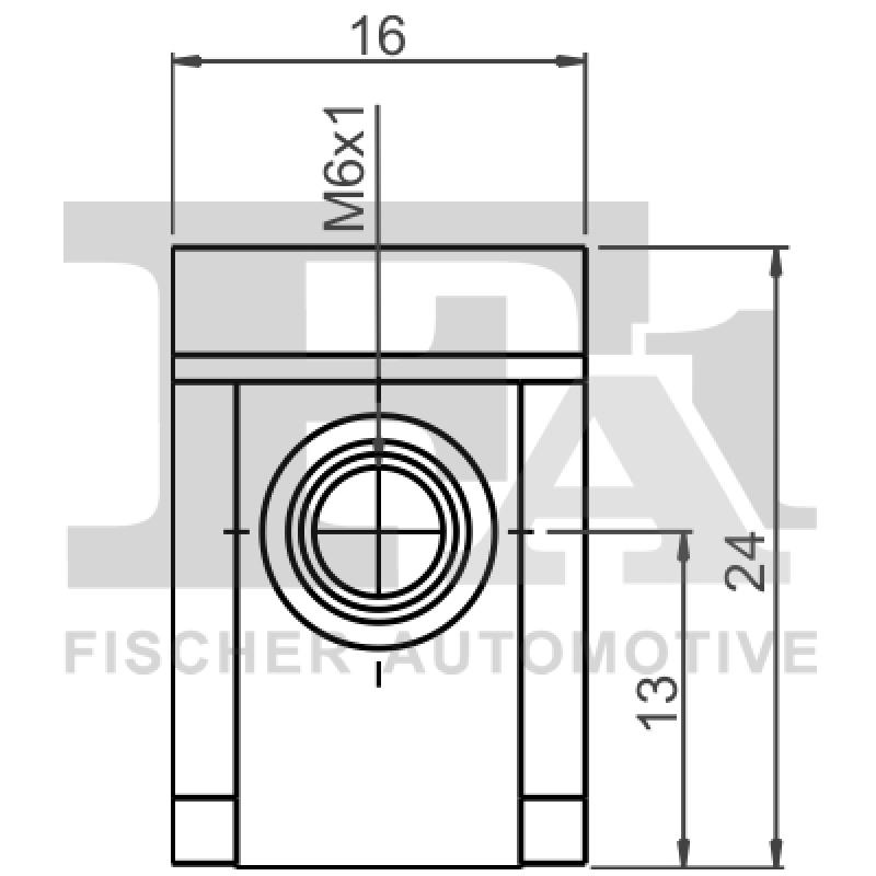 Écrou à tole FA1 99-30038.10 - Visuel 1