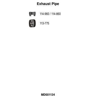 Tuyau d'échappement FA1 [MD001134]