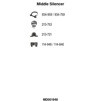 Silencieux central FA1 [MD001948]