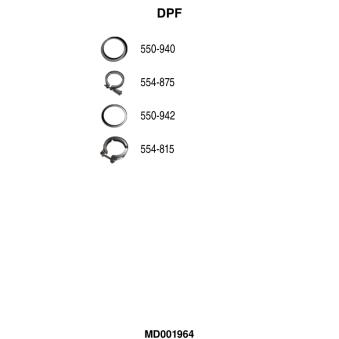 Filtre à particules / à suie, échappement FA1 [MD001964]