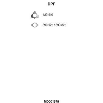 Filtre à particules / à suie, échappement FA1 [MD001978]