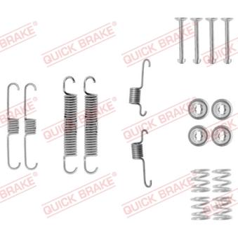 Kit d'accessoires, mâchoire de frein QUICK BRAKE 105-0012 pour DAIHATSU MOVE 0.8 - 42cv